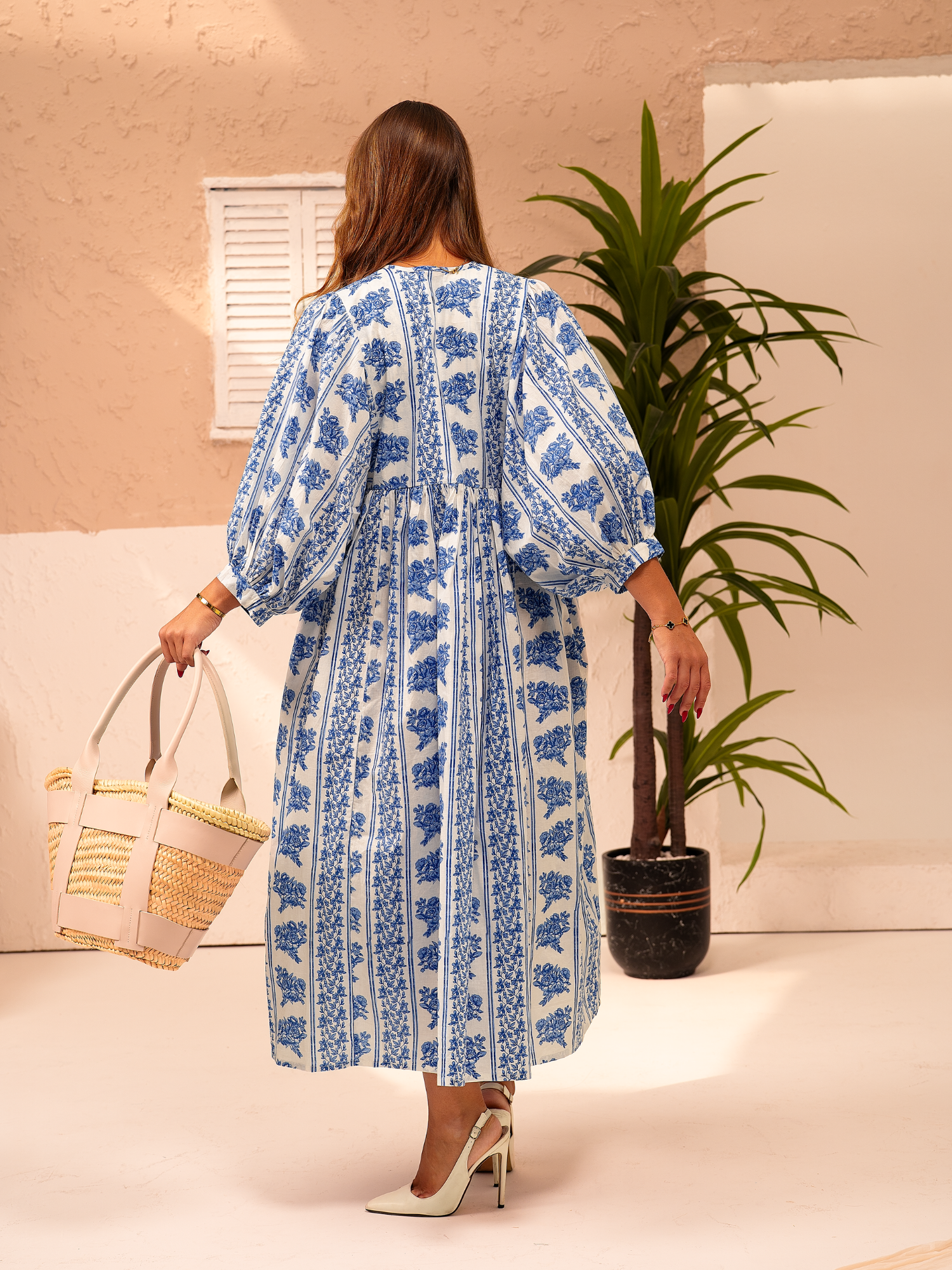 Bouquet Blue Dress