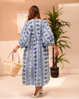 Bouquet Blue Dress