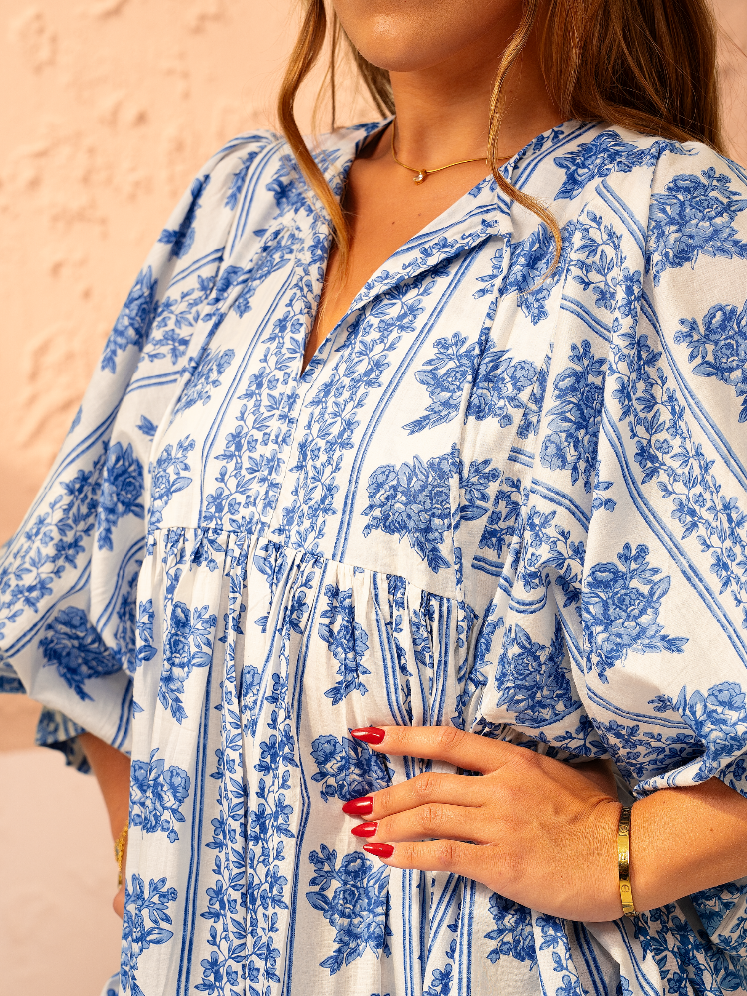 Bouquet Blue Dress