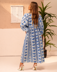 Bouquet Blue Dress