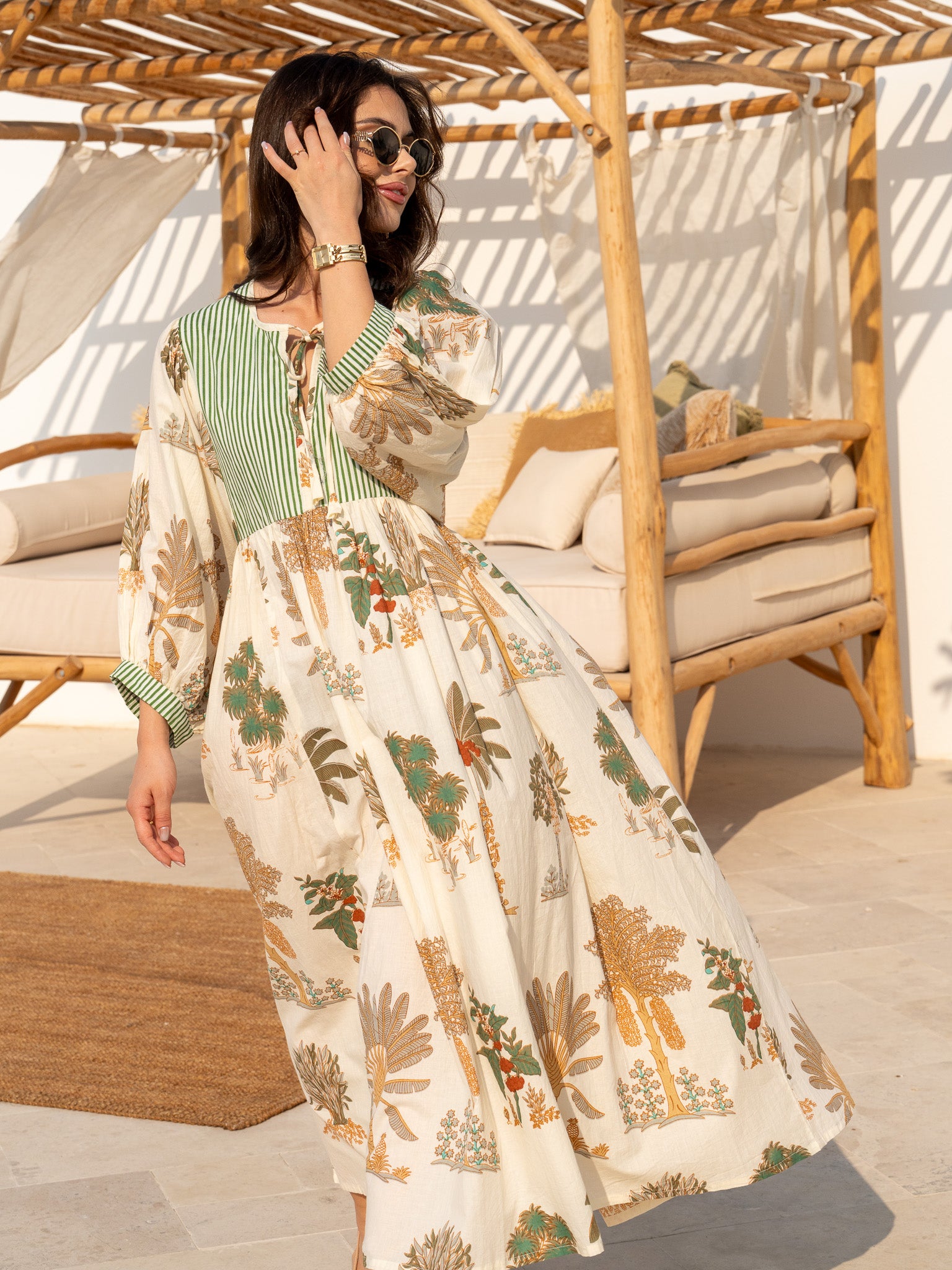 palm paradise midi dress Palm Dune Midi Dress, Midi (Mid-Calf) / 2XS