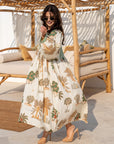 Palm Dune Midi Dress