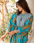 Tiger Azure Midi Dress
