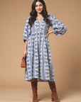 Bouquet Blue Dress