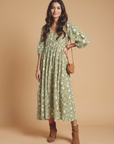 Olive Petal Dress