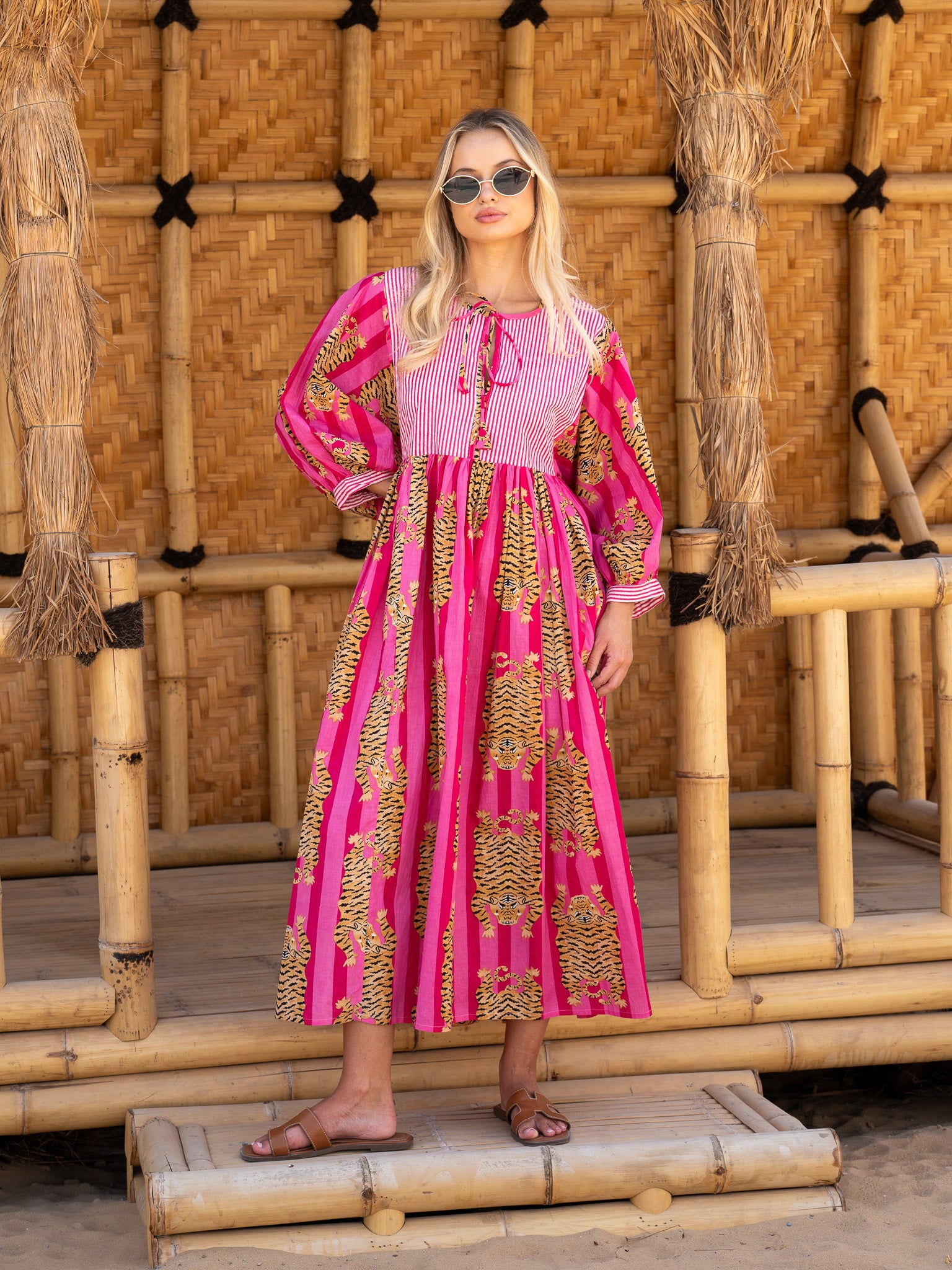 Tiger Rose Midi Dress – DearEzra Tiger Rose Midi Dress – DearEzra