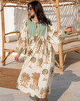 Palm Dune Midi Dress
