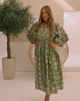 Olive Petal Dress